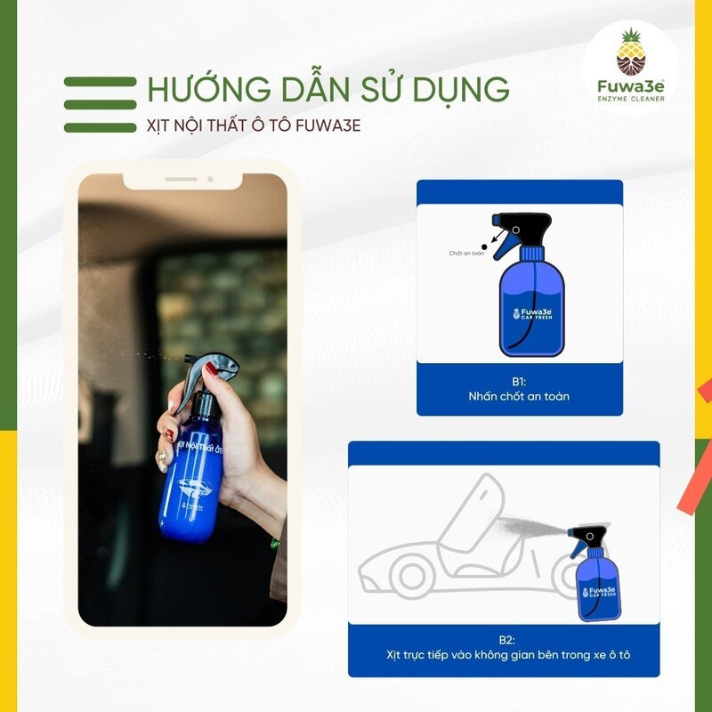 Cách sử dụng xịt thơm ô tô hiệu quả